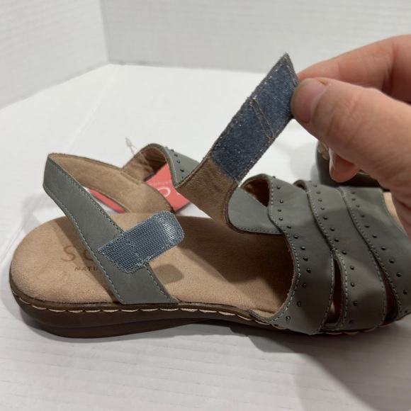 NWT SOUL Naturalizer Womens Beacon  Slingback Sandals  Gray Sage size 10 USA - Picture 8 of 11